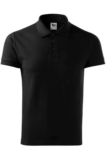 Férfi elegáns póló - fekete, 2XL