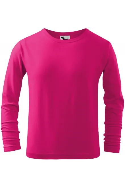 Gyermek hosszú ujjú póló, málna