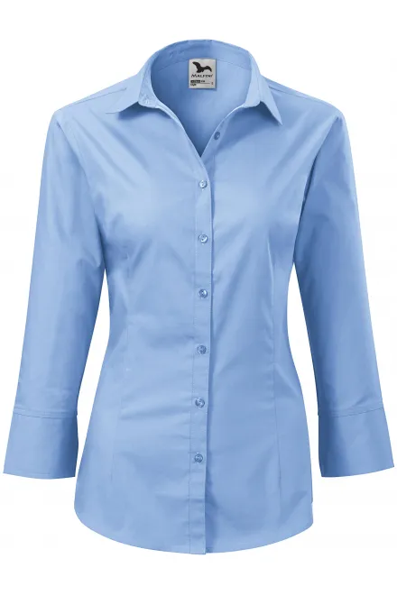Hosszú ujjú női blúz - égszínkék, 2XL