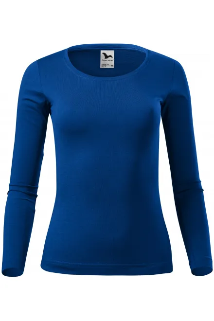 Hosszú ujjú női póló, királykék