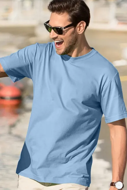 Férfi klasszikus póló, égszínkék