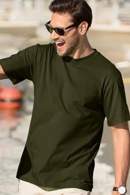 Férfi klasszikus póló, military