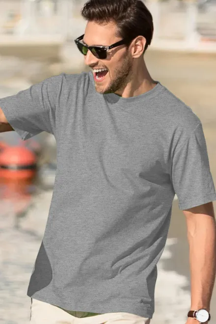 Férfi klasszikus póló, sötétszürke márvány