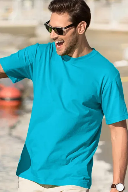 Férfi klasszikus póló, türkiz