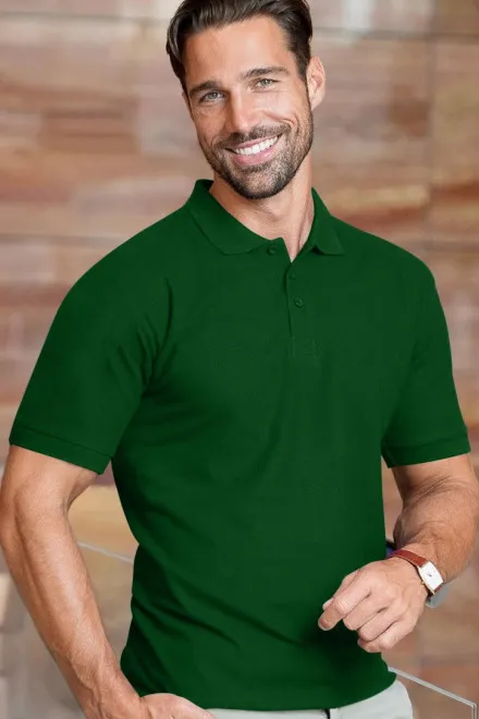 Férfi nehézsúlyú póló, üveg zöld