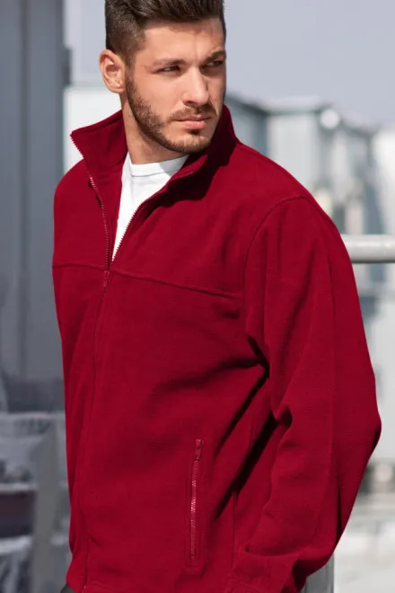 Férfi polár dzseki, marlboro vörös