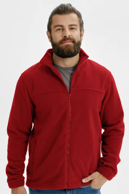 Férfi polár dzseki, marlboro vörös