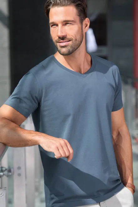 Férfi szűk póló, denim