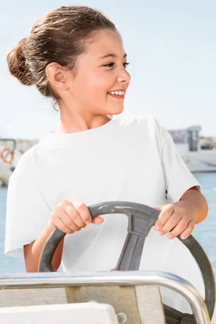 Gyerek klasszikus póló, fehér