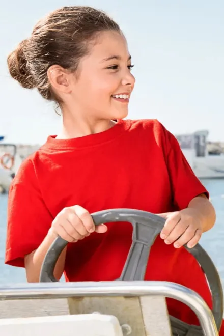 Gyerek klasszikus póló, piros