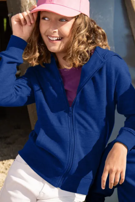 Gyerek pulóver kapucnival, királykék