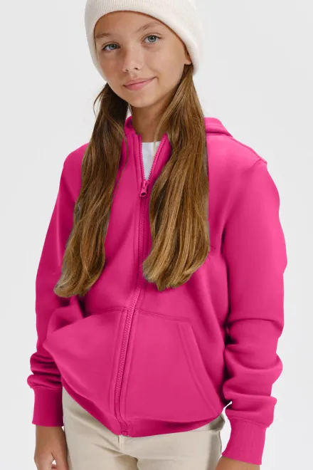 Gyerek pulóver kapucnival, lila