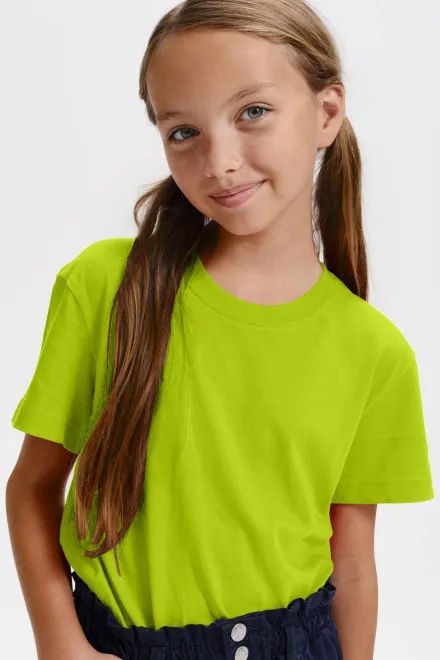 Gyermek könnyű póló, zöldcitrom