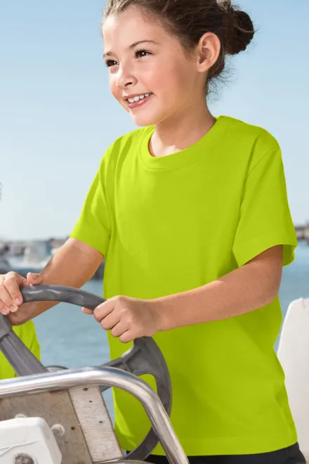 Gyermek könnyű póló, zöldcitrom