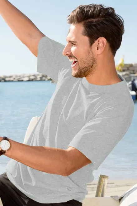 Klasszikus póló, világosszürke márvány