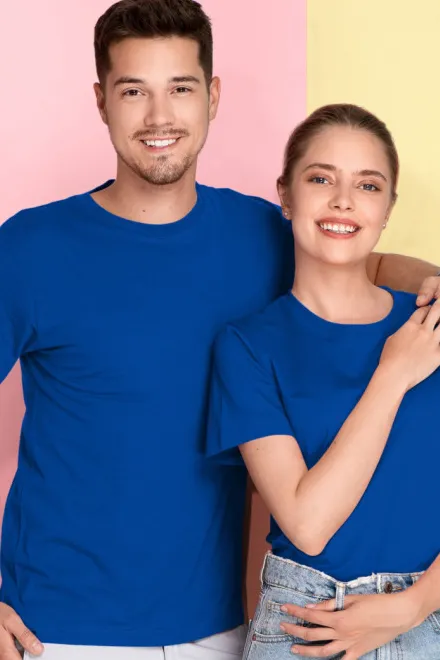 Könnyű, rövid ujjú póló, királykék