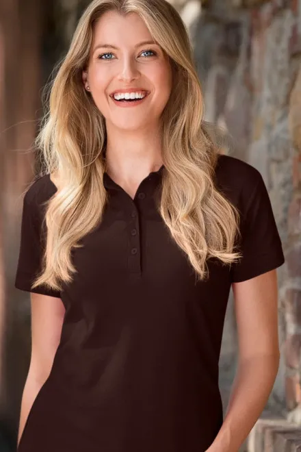 Női elegáns póló, kávé