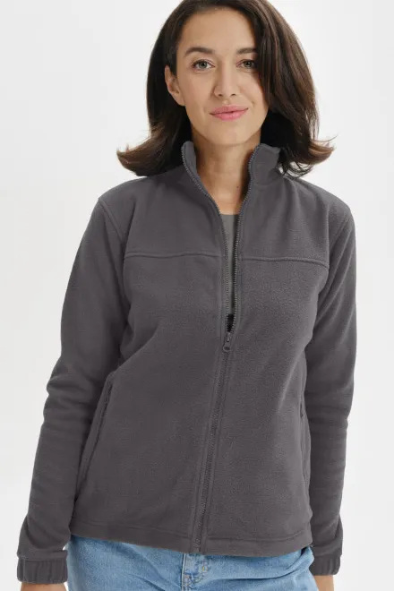 Női polár dzseki, acélszürke