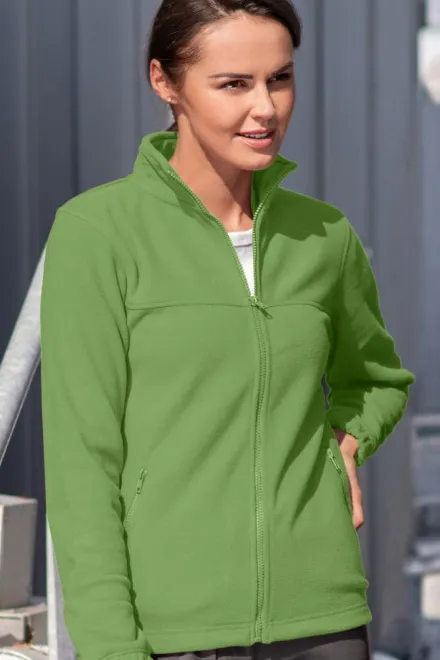 Női polár dzseki, borsózöld