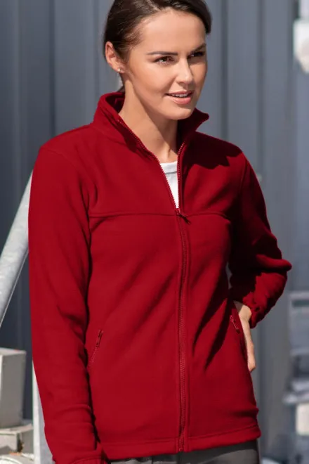 Női polár dzseki, marlboro vörös