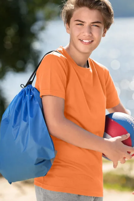 Sport póló gyerekeknek, neon mandarin