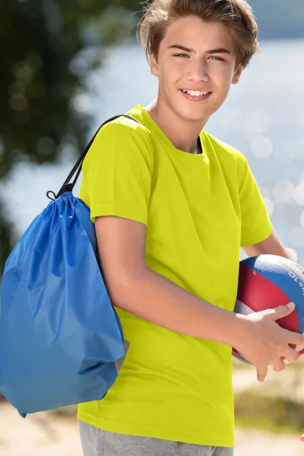 Sport póló gyerekeknek, neon sárga