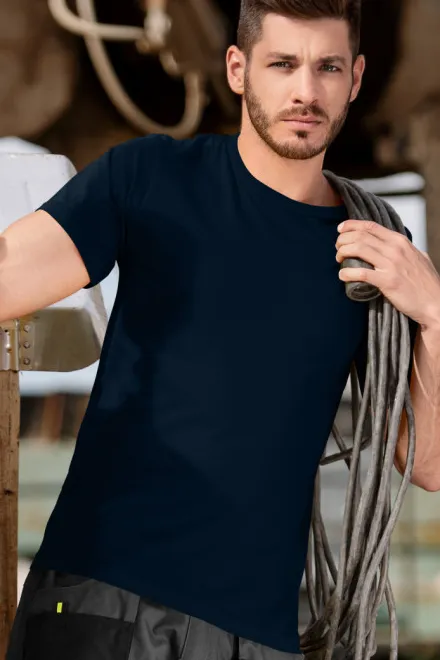 Tartós férfi póló nehezebb, sötétkék