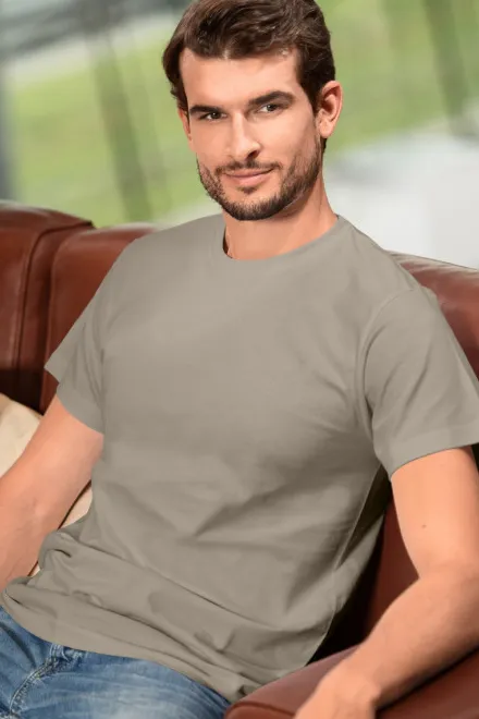 Unisex nagyobb súlyú póló, jégszürke