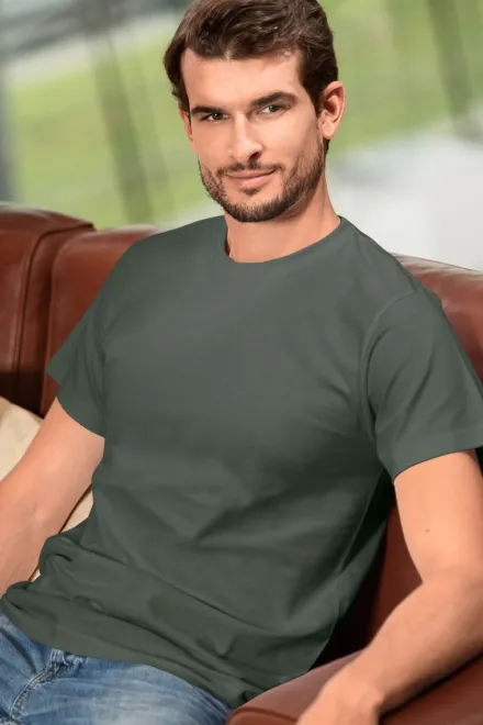 Unisex nagyobb súlyú póló, sötét pala