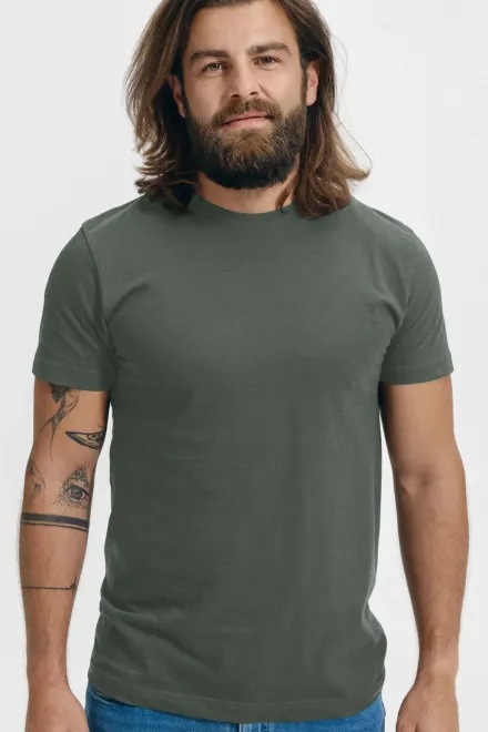 Unisex nagyobb súlyú póló, sötét pala