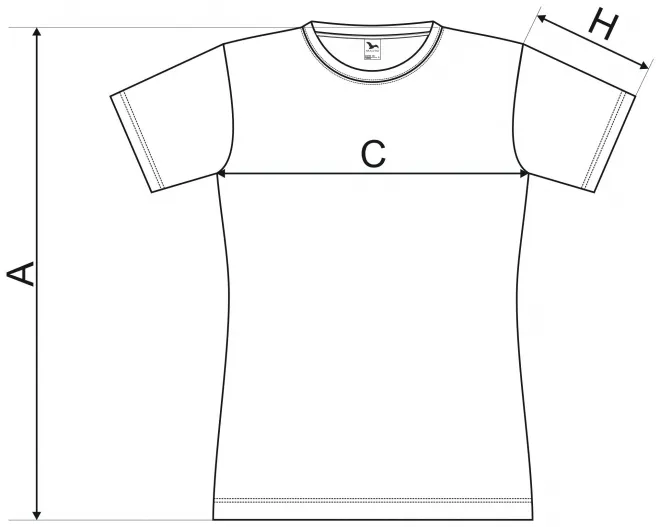 Női sportpóló - mérettáblázat