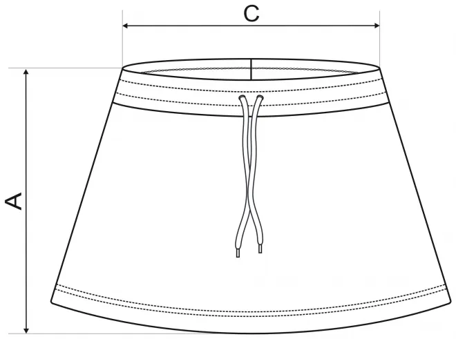 Női szoknya - mérettáblázat