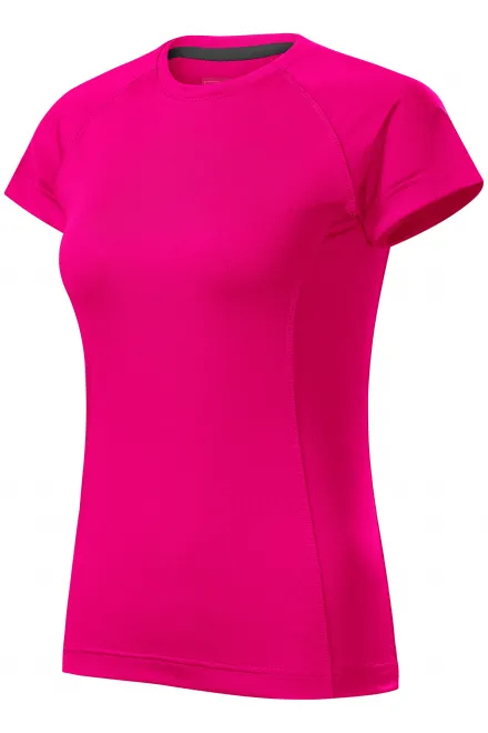 Női sport póló, neon rózsaszín