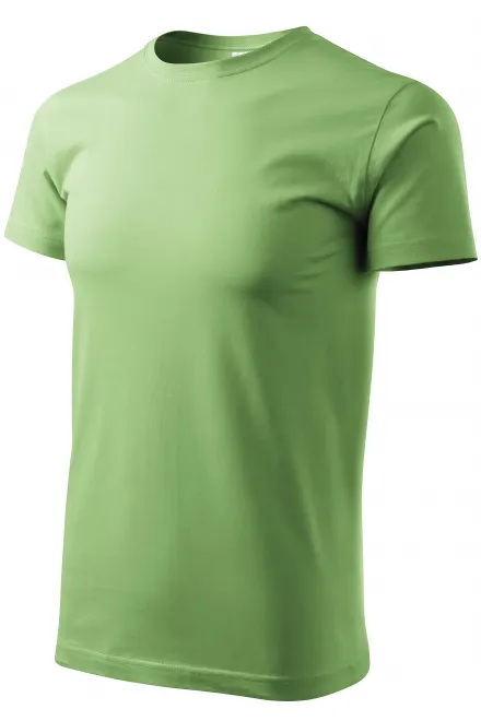 Unisex nagyobb súlyú póló, borsózöld
