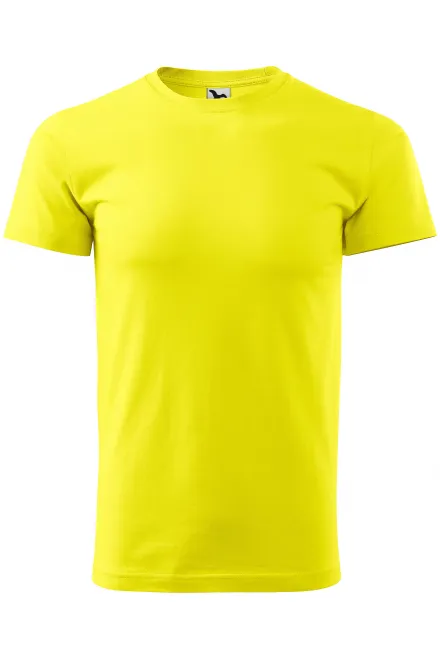 Unisex nagyobb súlyú póló, citromsárga
