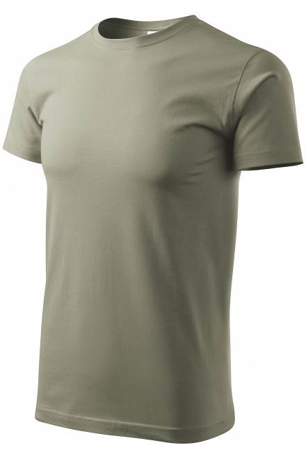 Unisex nagyobb súlyú póló, fényes khaki
